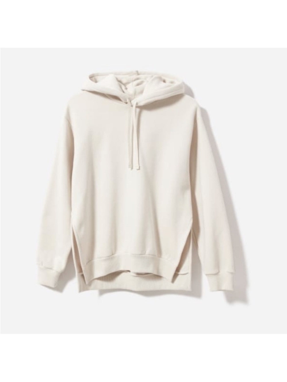 Everlane The Oversized Fleece Hoodie in Beige XXS